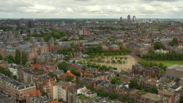 阿姆斯特丹 市中心空中全景 — 图库视频影像