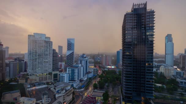 Kuala Lumpur Malajsie Června 2019 Night Time Kuala Lumpur Downtown — Stock video