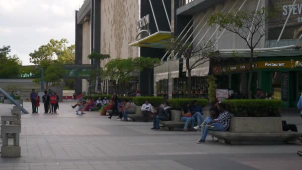 Día Tiempo Bangalore Ciudad Concurrida Calle Plaza Tráfico Panorama India — Vídeo de stock