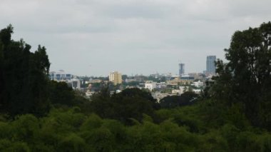 Bangalore, Hindistan - 15 Eylül 2018: Gün zaman bangalore cityscape downtown hava panorama 4k 15 Eylül 2018 yaklaşık bangalore, Hindistan.