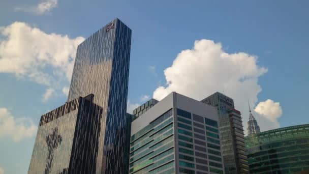 Kuala Lumpur Maleisië Juni 2019 Dag Kuala Lumpur Downtown Aerial — Stockvideo