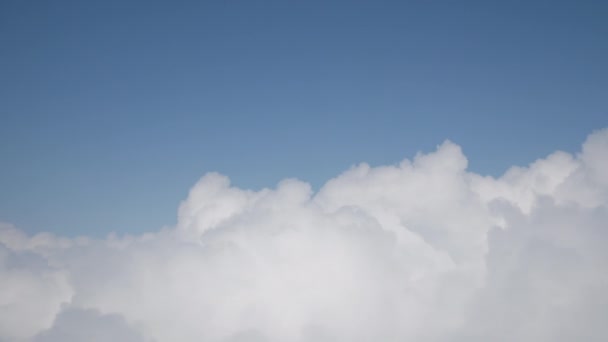 Amazing Plane Flight Clouds Footage — Stock Video