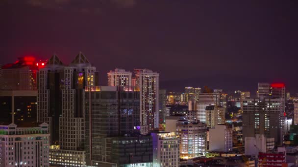 Kuala Lumpur Malasia Junio 2019 Noche Kuala Lumpur Panorama Aéreo — Vídeos de Stock