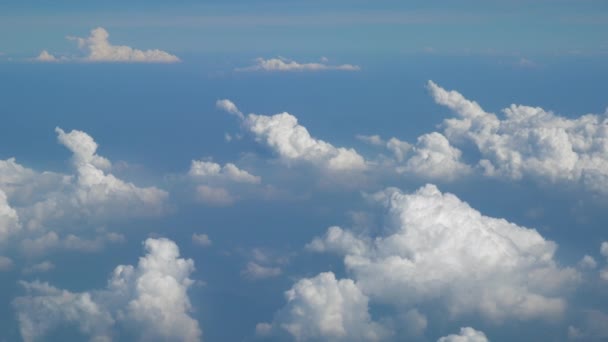 Voo Avião Incrível Imagens Nuvens — Vídeo de Stock