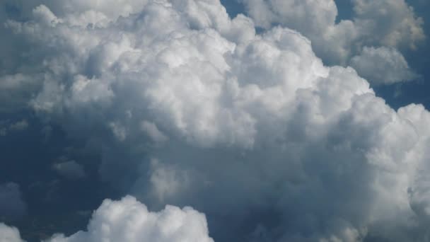 Voo Avião Incrível Imagens Nuvens — Vídeo de Stock