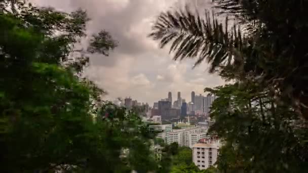 Singapore Luty 2019 Czas Letni Singapore City Marina Bay Antenowa — Wideo stockowe