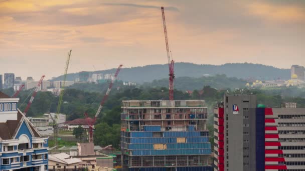 Κουάλα Λουμπούρ Μαλαισία Σεπτεμβρίου 2018 Kuala Lumpur Downtown Building Aerial — Αρχείο Βίντεο