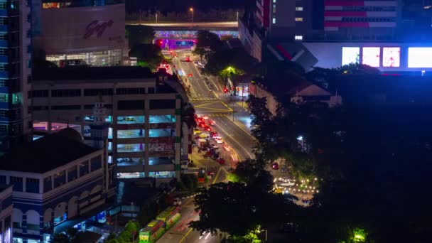 吉隆坡 马来西亚 2019年6月25日 吉隆坡市中心空中交通全景 时间延时约 2019 吉隆坡 马来西亚 — 图库视频影像