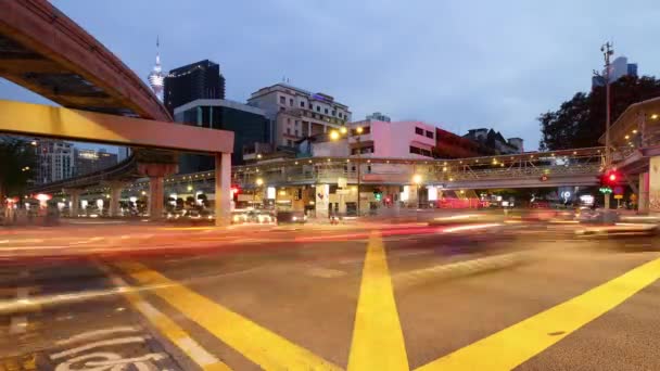 Kuala Lumpur Malaysia Juni 2019 Tageszeit Kuala Lumpur Innenstadt Luftverkehrspanorama — Stockvideo