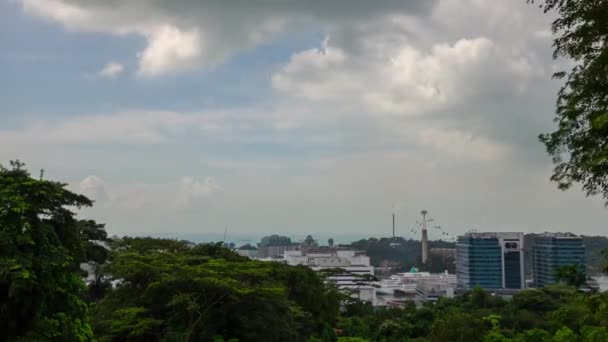 Singapur Luty 2019 Dzień Czas Singapur Miasto Marina Bay Ruchu — Wideo stockowe