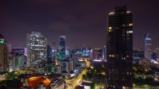 Kuala Lumpur Malajsie Června 2019 Night Time Kuala Lumpur Downtown — Stock video