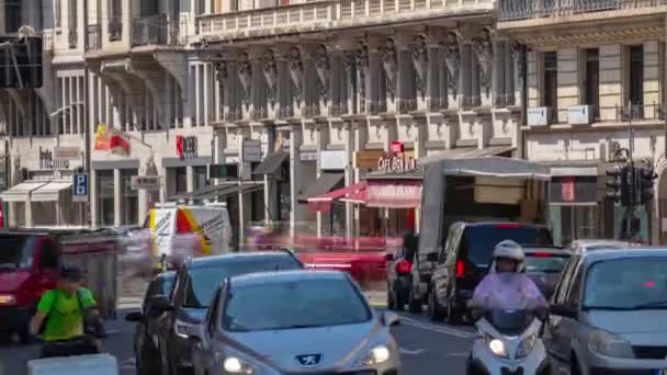 Schweiz Skymning Geneva Stad Trafik Gata Timelapse Bilder Panorama — Stockvideo