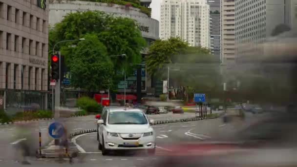 Singapur Febrero 2019 Día Tiempo Singapore Ciudad Marina Bahía Tráfico — Vídeos de Stock