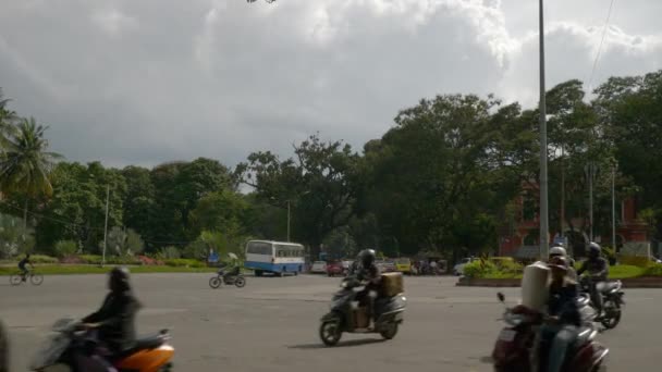 Dia Tempo Bangalore Cidade Tráfego Rua Aérea Panorama Índia — Vídeo de Stock