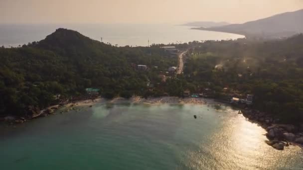 Paisaje de la costa del mar Mediterráneo — Vídeo de stock