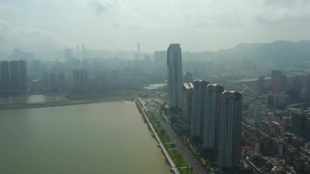 Panorama Paisagem Urbana Ilha Macau Imagens China — Vídeo de Stock