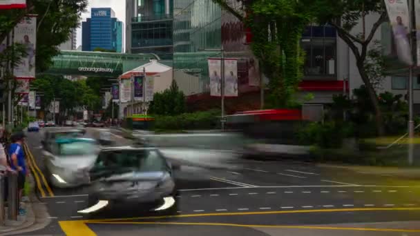 Singapore February 2019 Day Time Singapore City Marina Bay Traffic — Stok Video