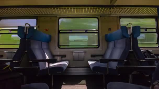 Viaggio Treno Basilea Finestra Punto Vista Filmato — Video Stock