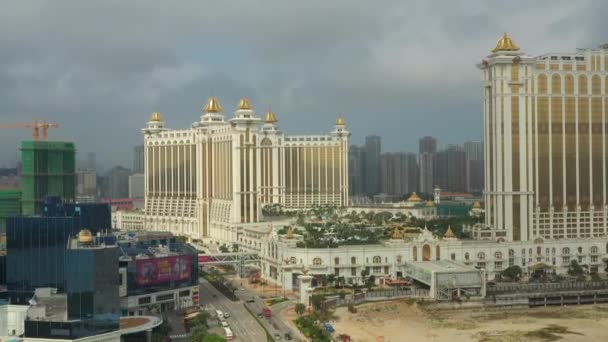 Stadtpanorama Der Insel Macau Taipa Filmmaterial China — Stockvideo