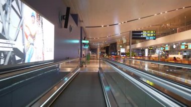 Bangalore City Ünlü Alışveriş Merkezi Ana Salonu İç Panorama 4k Hindistan