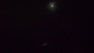 Bangalore üzerinde uçuş gece yüksek hava panorama 4k Hindistan