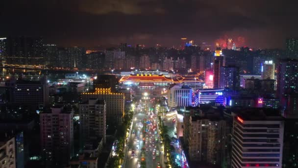 Vista sul paesaggio urbano della città di Macao — Video Stock