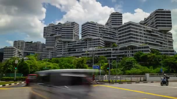 Singapore February 2019 Day Time Singapore City Marina Bay Traffic — Stock Video