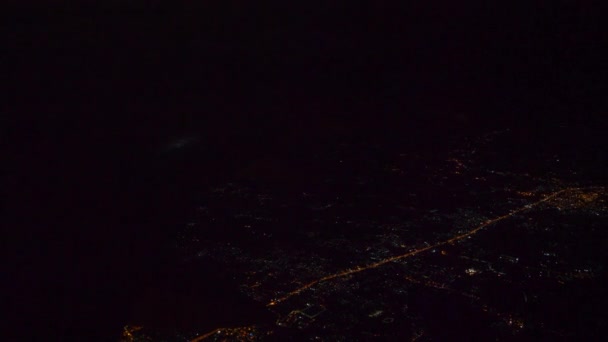 Voo Sobre Bangalore Cidade Noturna Alto Panorama Aéreo Índia — Vídeo de Stock