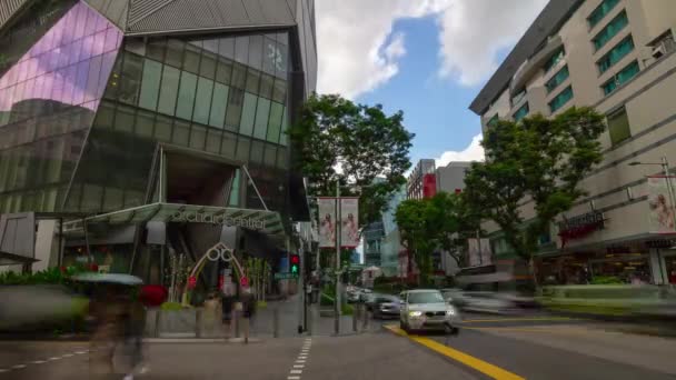 Сингапур Февраля 2019 Дневное Время Сингапуре Город Морской Гавани Бухты — стоковое видео