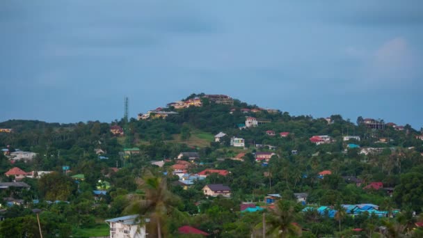 Samui Eiland Stadsgezicht Luchtfoto Panorama Thailand — Stockvideo