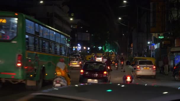 Día Tiempo Bangalore Ciudad Tráfico Calle Antena Panorama India — Vídeos de Stock