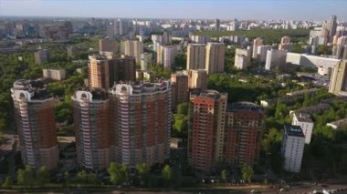 Moskova şehir manzarası trafik manzarası