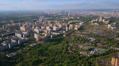 Moskova şehir manzarası trafik manzarası
