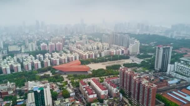 Dag Timelapse Stadsbild Trafikbilder Wuhan Stad Kina — Stockvideo