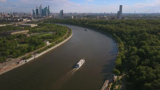 Πανόραμα του ποταμού Moscow — Αρχείο Βίντεο