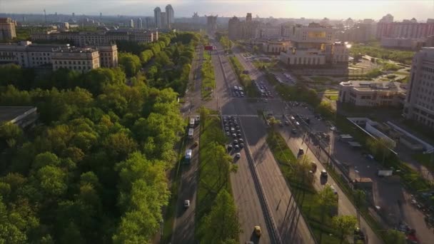 Московская городская панорама — стоковое видео