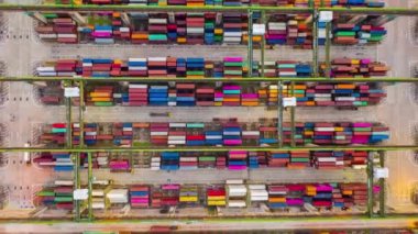 Singapur 4k zaman dilimi rıhtım manzaralı panorama