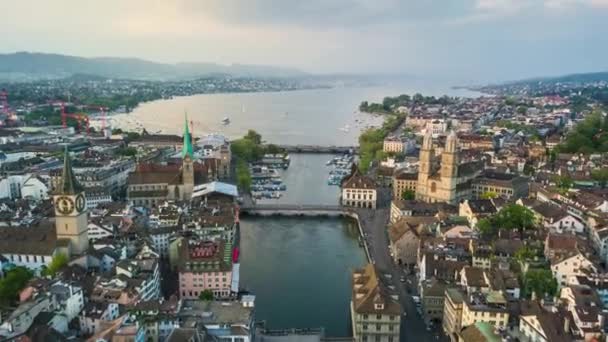瑞士苏黎世全景的4千张照片 — 图库视频影像