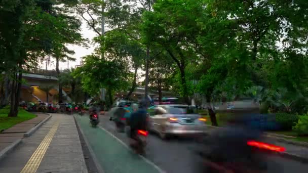 Джакарта Индонезия Марта 2020 Дневное Движение Джакарте Кадров Воздушного Времени — стоковое видео