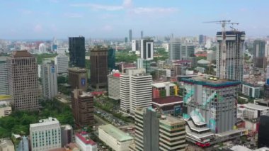KUALA LUMPUR, MALAYSIA - SEPTEMBER 12020: kuala lumpur şehir merkezi havacılık panoraması 4k circa September 1 2020 kuala lumpur, malezya.