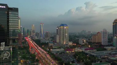 KUALA LUMPUR, MALAYSIA - SEPTEMBER 12020: kuala lumpur şehir merkezi havacılık panoraması 4k circa September 1 2020 kuala lumpur, malezya.