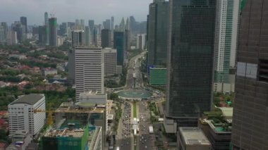KUALA LUMPUR, MALAYSIA - SEPTEMBER 12020: kuala lumpur şehir merkezi havacılık panoraması 4k circa September 1 2020 kuala lumpur, malezya.