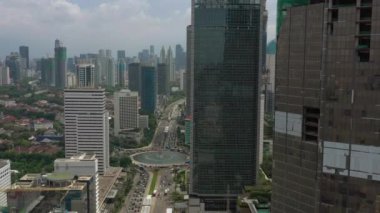 KUALA LUMPUR, MALAYSIA - SEPTEMBER 12020: kuala lumpur şehir merkezi havacılık panoraması 4k circa September 1 2020 kuala lumpur, malezya.