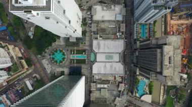 KUALA LUMPUR, MALAYSIA - SEPTEMBER 25 2018: kuala lumpur şehir merkezi panorama 4k circa 25 Eylül 2019 kuala lumpur, malaysia.r, malaysia.