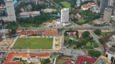 KUALA LUMPUR, MALAYSIA - SEPTEMBER 25 2018: kuala lumpur şehir merkezi panorama 4k circa 25 Eylül 2019 kuala lumpur, malaysia.r, malaysia.