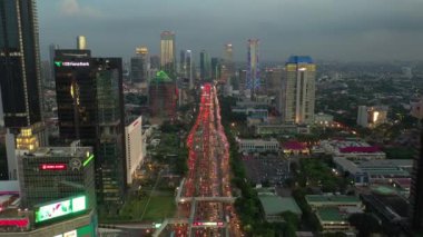 KUALA LUMPUR, MALAYSIA - SEPTEMBER 12020: kuala lumpur gündüz trafiği hava trafiği panoraması 4k circa September 1 2020 kuala lumpur, malezya.