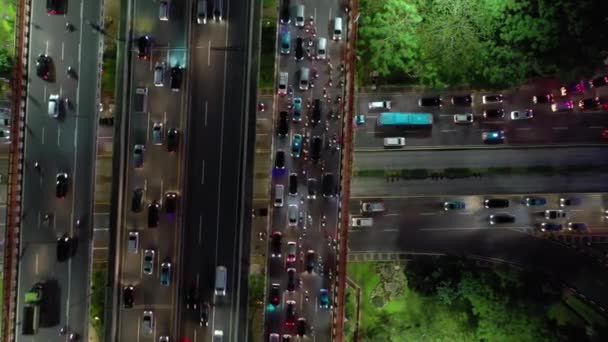 Kuala Lumpur Malaysia Settembre 2020 Kuala Lumpur Traffico Notturno Panorama — Video Stock