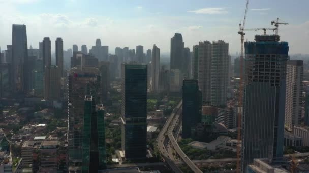 Kuala Lumpur Malasia Septiembre 2020 Kuala Lumpur Downtown Aerial Panorama — Vídeos de Stock