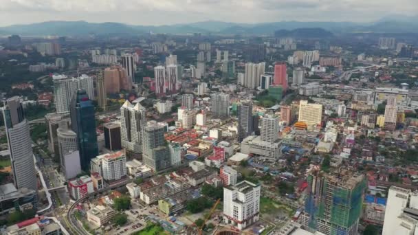 Kuala Lumpur Malaysia Σεπτεμβριου 2018 Kuala Lumpur Downtown Aerial Panorama — Αρχείο Βίντεο
