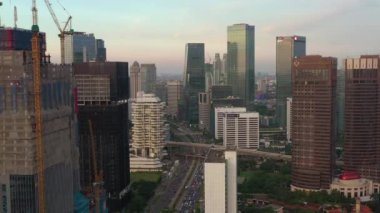 KUALA LUMPUR, MALAYSIA - SEPTEMBER 12020: kuala lumpur şehir merkezi havacılık panoraması 4k circa September 1 2020 kuala lumpur, malezya.